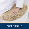 image:imageSmiry Soft Chenille Bathroom Toilet Lid Cover Machine Washable Covers 175x15 Fits Most Round Elongated and Oblong Lids Accessories Decor LatteBeige