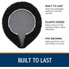 image:imageSmiry Soft Chenille Bathroom Toilet Lid Cover Machine Washable Covers 175x15 Fits Most Round Elongated and Oblong Lids Accessories Decor LatteBlack