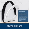 image:imageSmiry Soft Chenille Bathroom Toilet Lid Cover Machine Washable Covers 175x15 Fits Most Round Elongated and Oblong Lids Accessories Decor LatteBlack