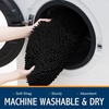 image:imageSmiry Soft Chenille Bathroom Toilet Lid Cover Machine Washable Covers 175x15 Fits Most Round Elongated and Oblong Lids Accessories Decor LatteBlack