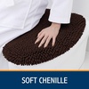 image:imageSmiry Soft Chenille Bathroom Toilet Lid Cover Machine Washable Covers 175x15 Fits Most Round Elongated and Oblong Lids Accessories Decor LatteBrown