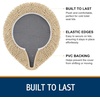 image:imageSmiry Soft Chenille Bathroom Toilet Lid Cover Machine Washable Covers 175x15 Fits Most Round Elongated and Oblong Lids Accessories Decor LatteCamel