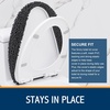 image:imageSmiry Soft Chenille Bathroom Toilet Lid Cover Machine Washable Covers 175x15 Fits Most Round Elongated and Oblong Lids Accessories Decor LatteCharcoal Grey