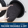 image:imageSmiry Soft Chenille Bathroom Toilet Lid Cover Machine Washable Covers 175x15 Fits Most Round Elongated and Oblong Lids Accessories Decor LatteCharcoal Grey
