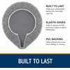 image:imageSmiry Soft Chenille Bathroom Toilet Lid Cover Machine Washable Covers 175x15 Fits Most Round Elongated and Oblong Lids Accessories Decor LatteGray