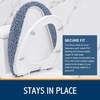 image:imageSmiry Soft Chenille Bathroom Toilet Lid Cover Machine Washable Covers 175x15 Fits Most Round Elongated and Oblong Lids Accessories Decor LatteGrayish Blue