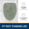 image:imageSmiry Soft Chenille Bathroom Toilet Lid Cover Machine Washable Covers 175x15 Fits Most Round Elongated and Oblong Lids Accessories Decor LatteSage Green
