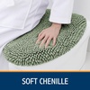 image:imageSmiry Soft Chenille Bathroom Toilet Lid Cover Machine Washable Covers 175x15 Fits Most Round Elongated and Oblong Lids Accessories Decor LatteSage Green