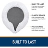 image:imageSmiry Soft Chenille Bathroom Toilet Lid Cover Machine Washable Covers 175x15 Fits Most Round Elongated and Oblong Lids Accessories Decor LatteWhite