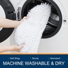 image:imageSmiry Soft Chenille Bathroom Toilet Lid Cover Machine Washable Covers 175x15 Fits Most Round Elongated and Oblong Lids Accessories Decor LatteWhite