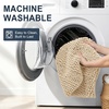 image:imageSmiry Thick Small Chenille Bathroom Rugs 24x16 Extra Soft Absorbent Striped Bath Rugs Rubber Backing Machine Wash Bath Mats for Bathroom Floor Tub Shower Home Decor Accessories GreyBeige