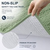 image:imageSmiry Thick Small Chenille Bathroom Rugs 24x16 Extra Soft Absorbent Striped Bath Rugs Rubber Backing Machine Wash Bath Mats for Bathroom Floor Tub Shower Home Decor Accessories GreySage Green