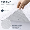 image:imageSmiry Thick Small Chenille Bathroom Rugs 24x16 Extra Soft Absorbent Striped Bath Rugs Rubber Backing Machine Wash Bath Mats for Bathroom Floor Tub Shower Home Decor Accessories GreyWhite