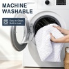 image:imageSmiry Thick Small Chenille Bathroom Rugs 24x16 Extra Soft Absorbent Striped Bath Rugs Rubber Backing Machine Wash Bath Mats for Bathroom Floor Tub Shower Home Decor Accessories GreyWhite