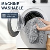 image:imageSmiry Thick Small Chenille Bathroom Rugs 24x16 Extra Soft Absorbent Striped Bath Rugs Rubber Backing Machine Wash Bath Mats for Bathroom Floor Tub Shower Home Decor Accessories GreyLight Grey