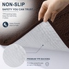 image:imageSmiry Thick Small Chenille Bathroom Rugs 24x16 Extra Soft Absorbent Striped Bath Rugs Rubber Backing Machine Wash Bath Mats for Bathroom Floor Tub Shower Home Decor Accessories GreyBrown