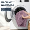image:imageSmiry Thick Small Chenille Bathroom Rugs 24x16 Extra Soft Absorbent Striped Bath Rugs Rubber Backing Machine Wash Bath Mats for Bathroom Floor Tub Shower Home Decor Accessories GreyDeep Plum