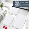 image:imageSmiry Thick Small Chenille Bathroom Rugs 24x16 Extra Soft Absorbent Striped Bath Rugs Rubber Backing Machine Wash Bath Mats for Bathroom Floor Tub Shower Home Decor Accessories GreyWhite