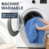 image:imageSmiry Thick Small Chenille Bathroom Rugs 24x16 Extra Soft Absorbent Striped Bath Rugs Rubber Backing Machine Wash Bath Mats for Bathroom Floor Tub Shower Home Decor Accessories GreyCornflower Blue