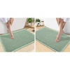 image:imageSmiry Bathroom Rugs Set 2 Piece30x20 Plus 30x18 Extra Soft Absorbent Bath Mats Non Slip Machine Washable Quick Dry Bath Rugs for Bathroom Floor Tub Shower Sage Green