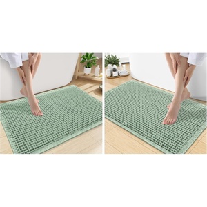 image:imageSmiry Bathroom Rugs Set 2 Piece30x20 Plus 30x18 Extra Soft Absorbent Bath Mats Non Slip Machine Washable Quick Dry Bath Rugs for Bathroom Floor Tub Shower Sage Green