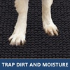 image:imageSmiry Dog Door Mat for Muddy Paws 30x20 Absorbent Microfiber Dirt Trapper Pet Doormat NonSlip Washable Quick Dry Chenille Front Door Mat Entryway Rug for Indoor and Outdoor BeigeBlack