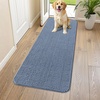 image:imageSmiry Dog Door Mat for Muddy Paws 30x20 Absorbent Microfiber Dirt Trapper Pet Doormat NonSlip Washable Quick Dry Chenille Front Door Mat Entryway Rug for Indoor and Outdoor BeigeAiry Blue