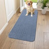 image:imageSmiry Dog Door Mat for Muddy Paws 30x20 Absorbent Microfiber Dirt Trapper Pet Doormat NonSlip Washable Quick Dry Chenille Front Door Mat Entryway Rug for Indoor and Outdoor BeigeAiry Blue