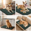 image:imageSmiry Dog Door Mat for Muddy Paws 30x20 Absorbent Microfiber Dirt Trapper Pet Doormat NonSlip Washable Quick Dry Chenille Front Door Mat Entryway Rug for Indoor and Outdoor BeigeGreen