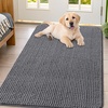 image:imageSmiry Dog Door Mat for Muddy Paws 30x20 Absorbent Microfiber Dirt Trapper Pet Doormat NonSlip Washable Quick Dry Chenille Front Door Mat Entryway Rug for Indoor and Outdoor BeigeDark Grey