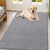 image:imageSmiry Dog Door Mat for Muddy Paws 30x20 Absorbent Microfiber Dirt Trapper Pet Doormat NonSlip Washable Quick Dry Chenille Front Door Mat Entryway Rug for Indoor and Outdoor BeigeGrey