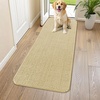 image:imageSmiry Dog Door Mat for Muddy Paws 30x20 Absorbent Microfiber Dirt Trapper Pet Doormat NonSlip Washable Quick Dry Chenille Front Door Mat Entryway Rug for Indoor and Outdoor BeigeCream White
