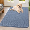 image:imageSmiry Dog Door Mat for Muddy Paws 30x20 Absorbent Microfiber Dirt Trapper Pet Doormat NonSlip Washable Quick Dry Chenille Front Door Mat Entryway Rug for Indoor and Outdoor BeigeAiry Blue