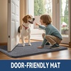 image:imageSmiry Dog Door Mat for Muddy Paws 30x20 Absorbent Microfiber Dirt Trapper Pet Doormat NonSlip Washable Quick Dry Chenille Front Door Mat Entryway Rug for Indoor and Outdoor BeigeDark Grey