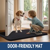 image:imageSmiry Dog Door Mat for Muddy Paws 30x20 Absorbent Microfiber Dirt Trapper Pet Doormat NonSlip Washable Quick Dry Chenille Front Door Mat Entryway Rug for Indoor and Outdoor BeigeBlack