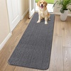 image:imageSmiry Dog Door Mat for Muddy Paws 30x20 Absorbent Microfiber Dirt Trapper Pet Doormat NonSlip Washable Quick Dry Chenille Front Door Mat Entryway Rug for Indoor and Outdoor BeigeDark Grey
