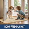image:imageSmiry Dog Door Mat for Muddy Paws 30x20 Absorbent Microfiber Dirt Trapper Pet Doormat NonSlip Washable Quick Dry Chenille Front Door Mat Entryway Rug for Indoor and Outdoor BeigeBeige