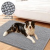 image:imageSmiry Dog Door Mat for Muddy Paws 30x20 Absorbent Microfiber Dirt Trapper Pet Doormat NonSlip Washable Quick Dry Chenille Front Door Mat Entryway Rug for Indoor and Outdoor BeigeGrey