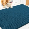 image:imageSmiry Dog Door Mat for Muddy Paws 30x20 Absorbent Microfiber Dirt Trapper Pet Doormat NonSlip Washable Quick Dry Chenille Front Door Mat Entryway Rug for Indoor and Outdoor BeigeAtlantic Blue