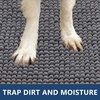 image:imageSmiry Dog Door Mat for Muddy Paws 30x20 Absorbent Microfiber Dirt Trapper Pet Doormat NonSlip Washable Quick Dry Chenille Front Door Mat Entryway Rug for Indoor and Outdoor BeigeDark Grey