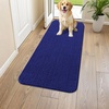 image:imageSmiry Dog Door Mat for Muddy Paws 30x20 Absorbent Microfiber Dirt Trapper Pet Doormat NonSlip Washable Quick Dry Chenille Front Door Mat Entryway Rug for Indoor and Outdoor BeigeNavy Blue