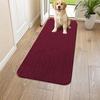 image:imageSmiry Dog Door Mat for Muddy Paws 30x20 Absorbent Microfiber Dirt Trapper Pet Doormat NonSlip Washable Quick Dry Chenille Front Door Mat Entryway Rug for Indoor and Outdoor BeigeBurgundy