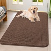 image:imageSmiry Dog Door Mat for Muddy Paws 30x20 Absorbent Microfiber Dirt Trapper Pet Doormat NonSlip Washable Quick Dry Chenille Front Door Mat Entryway Rug for Indoor and Outdoor BeigeCoffee