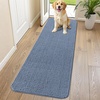 image:imageSmiry Dog Door Mat for Muddy Paws 30x20 Absorbent Microfiber Dirt Trapper Pet Doormat NonSlip Washable Quick Dry Chenille Front Door Mat Entryway Rug for Indoor and Outdoor BeigeAiry Blue