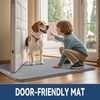 image:imageSmiry Dog Door Mat for Muddy Paws 30x20 Absorbent Microfiber Dirt Trapper Pet Doormat NonSlip Washable Quick Dry Chenille Front Door Mat Entryway Rug for Indoor and Outdoor BeigeGrey