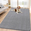 image:imageSmiry Dog Door Mat for Muddy Paws 30x20 Absorbent Microfiber Dirt Trapper Pet Doormat NonSlip Washable Quick Dry Chenille Front Door Mat Entryway Rug for Indoor and Outdoor BeigeGrey