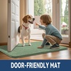 image:imageSmiry Dog Door Mat for Muddy Paws 30x20 Absorbent Microfiber Dirt Trapper Pet Doormat NonSlip Washable Quick Dry Chenille Front Door Mat Entryway Rug for Indoor and Outdoor BeigeOlive Green