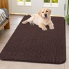 image:imageSmiry Dog Door Mat for Muddy Paws 30x20 Absorbent Microfiber Dirt Trapper Pet Doormat NonSlip Washable Quick Dry Chenille Front Door Mat Entryway Rug for Indoor and Outdoor BeigeBrown