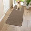 image:imageSmiry Dog Door Mat for Muddy Paws 30x20 Absorbent Microfiber Dirt Trapper Pet Doormat NonSlip Washable Quick Dry Chenille Front Door Mat Entryway Rug for Indoor and Outdoor BeigeCamel