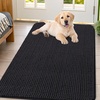 image:imageSmiry Dog Door Mat for Muddy Paws 30x20 Absorbent Microfiber Dirt Trapper Pet Doormat NonSlip Washable Quick Dry Chenille Front Door Mat Entryway Rug for Indoor and Outdoor BeigeBlack